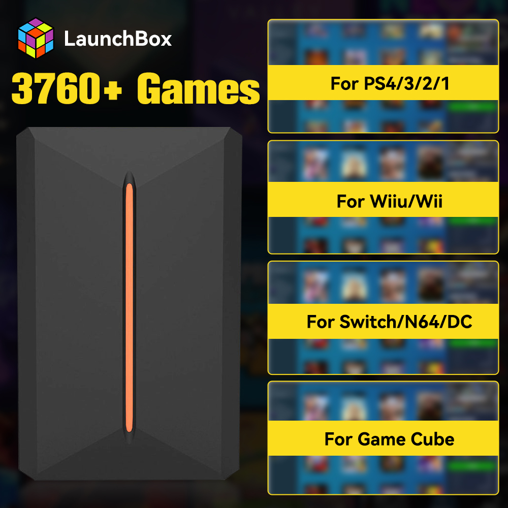 Retro Gaming Emulator Pc - Launchbox osレトロゲームコンソール,ps4,ps3,ps2,switch,wiiu,dc,n64,nesエミュレーター,PCおよびラップトップ用の3760以上のゲーム