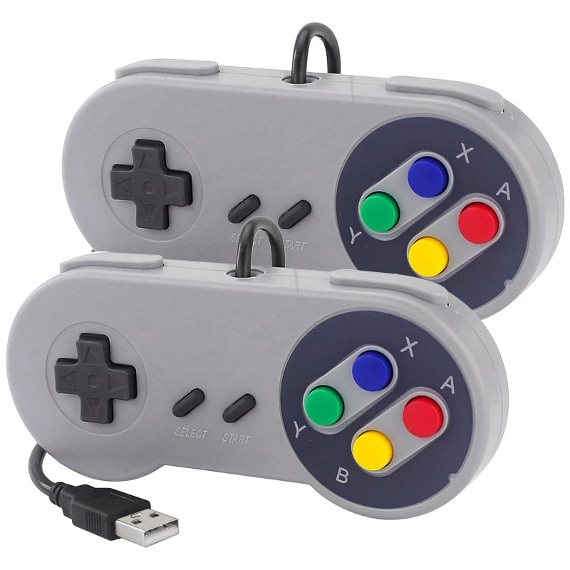 Retro Gaming Raspberry Pi 4 - 2 個 USB ゲームパッドゲームジョイスティックゲームコントローラレトロゲームパッド PC NESPi