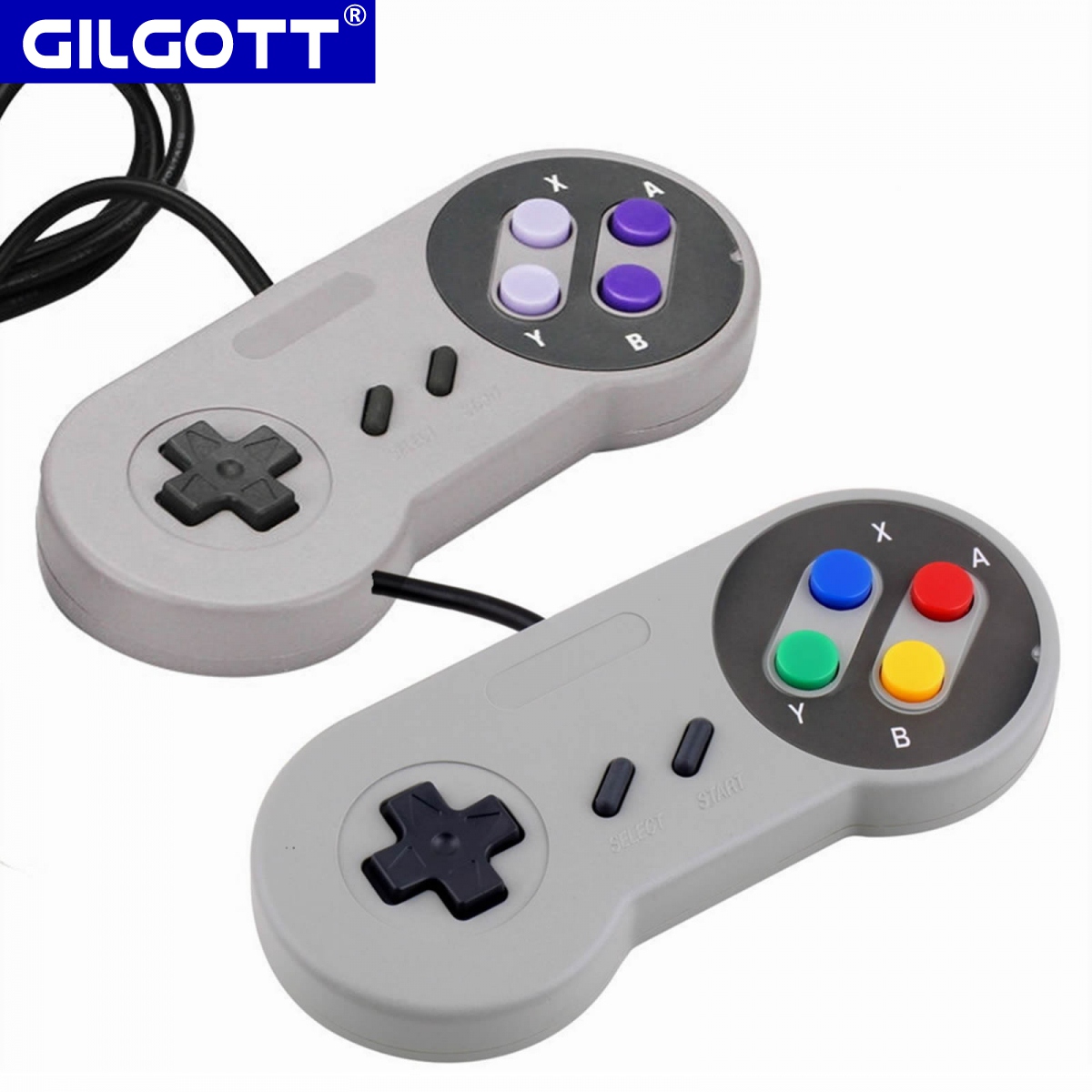 Retro Gaming With Raspberry Pi - 2 ピース/セット 1.4 メートル有線 USB ゲームコントローラ