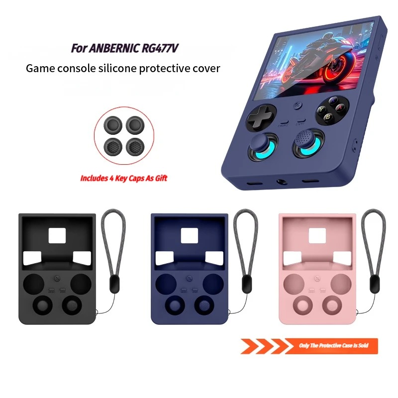 Retro Gaming Handheld 2026 - ANBERNIC RG477V シリコン保護ケース レトロハンドヘルドゲーム機保護ケース 2026