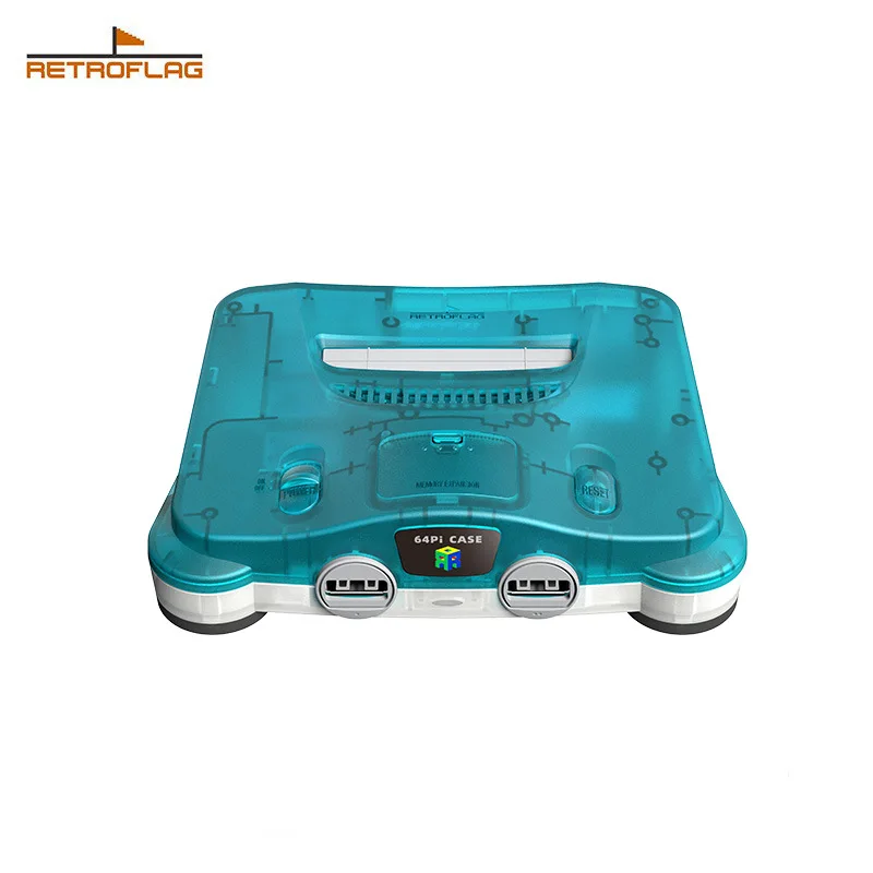 Retro Gaming With Raspberry Pi - Retroflag 64Pi CASE Raspberry Pi 5用、N64スタイルのレトロゲームコンソールシェル、冷却ファン付き