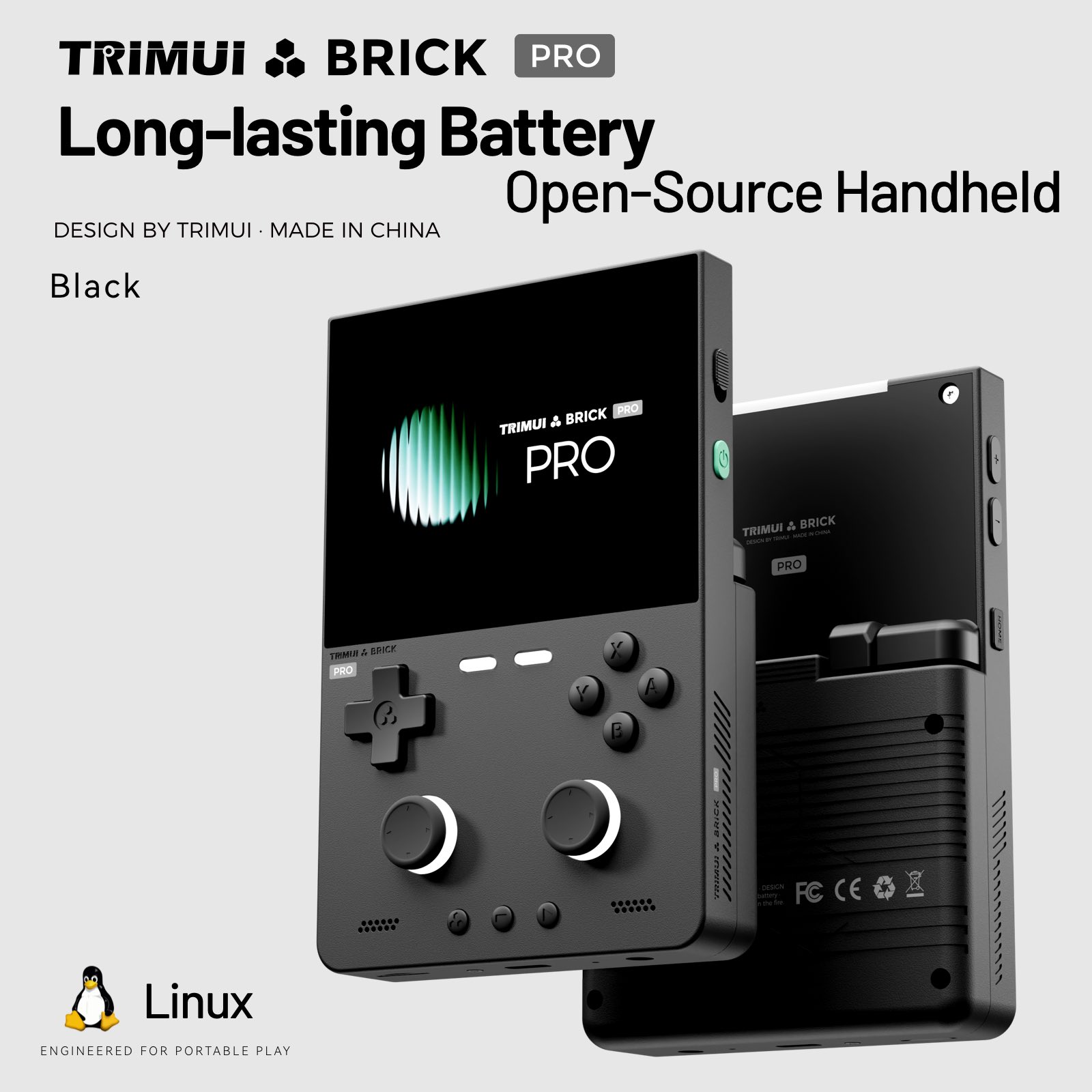 Retro Gaming Handheld 2026 - 2026 TRIMUI BRICK PRO レトロハンドヘルドゲーム機 ポータブルビデオプレーヤー