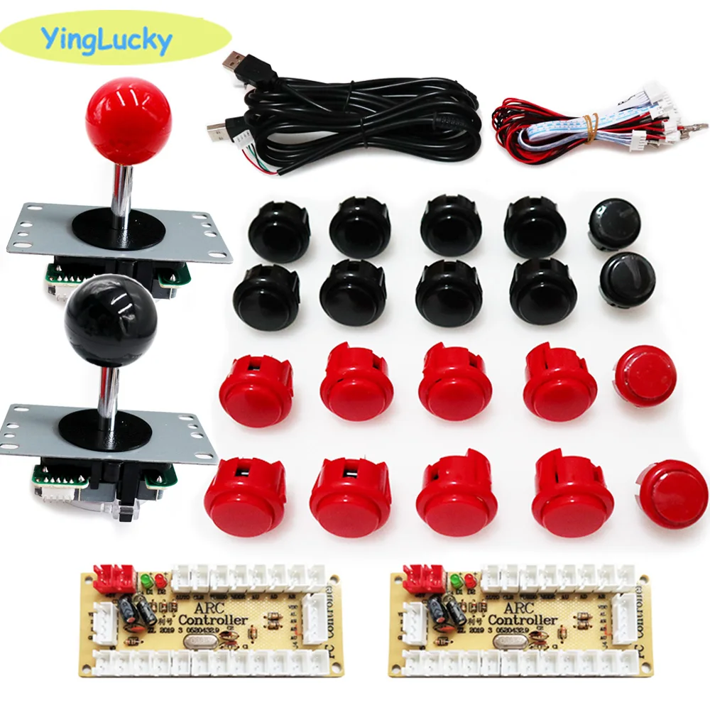 プッシュボタン付きアーケードキャビネット,2プレーヤー,US - Arcade Button Kit のレビューと価格