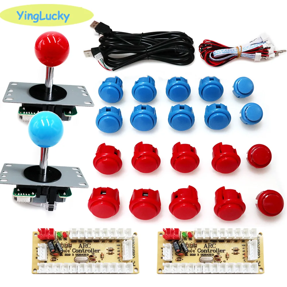 プッシュボタン付きアーケードキャビネット,2プレーヤー,US - Arcade Button Kit のレビューと価格