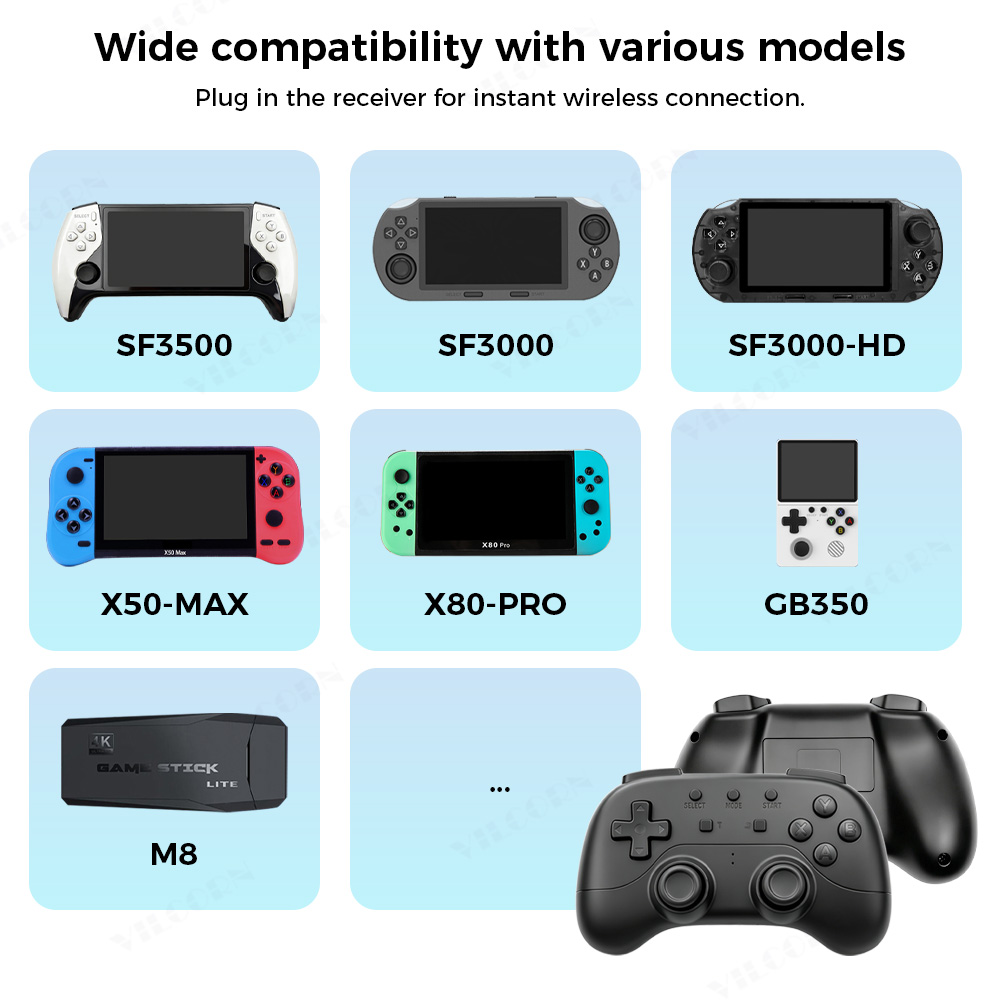 VILCORN Budget 2.4G ワイヤレス コントロ - Retro Gaming Emulator Pc のレビューと価格