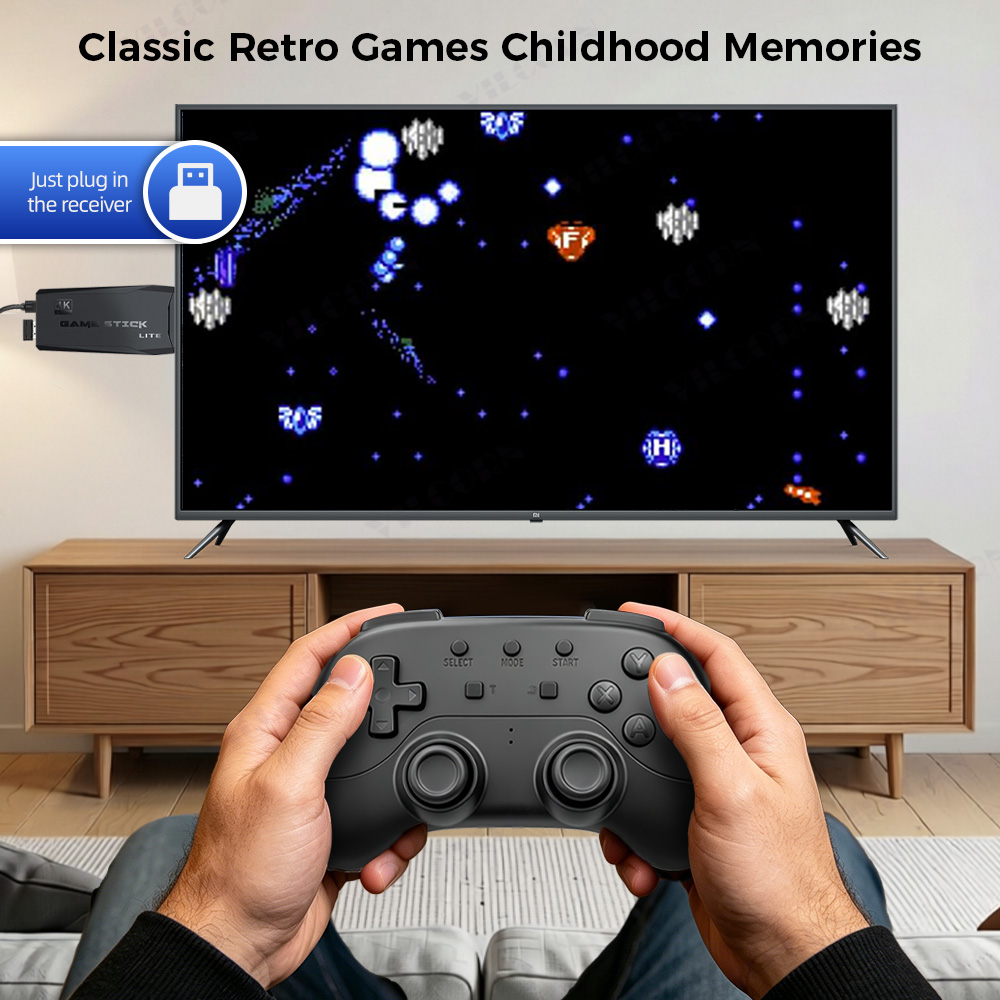 VILCORN Budget 2.4G ワイヤレス コントロ - Retro Gaming Emulator Pc のレビューと価格