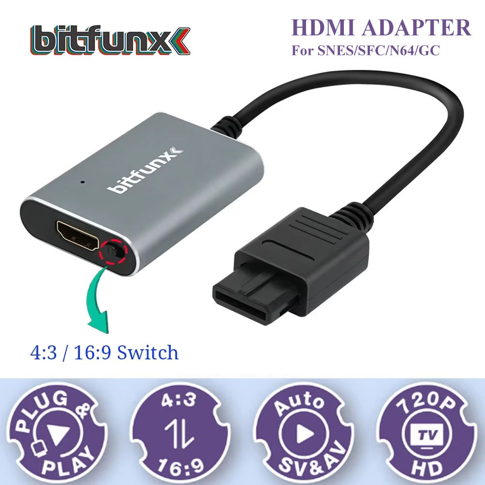 Bitfunx 720P Svideo/AV to HDMI - Retro Gaming Mobile のレビューと価格