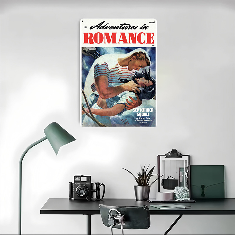 ADVENTURES IN ROMANCE ブリキポスター  - Retro Gaming At のレビューと価格