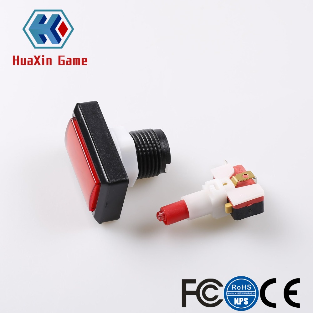 長方形LED照明プッシュボタンアーケードゲームキット、ゼロデ - Arcade Button Kit のレビューと価格