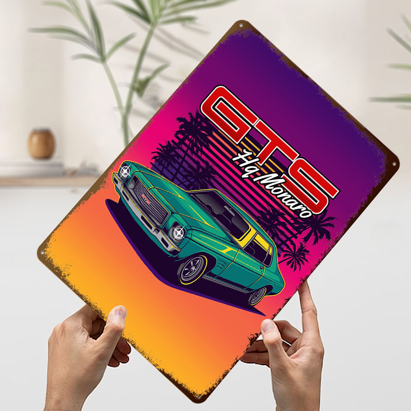 HQモナロGTSレトロカーメタルポスターカスタムウォールアー - Retro Gaming At のレビューと価格