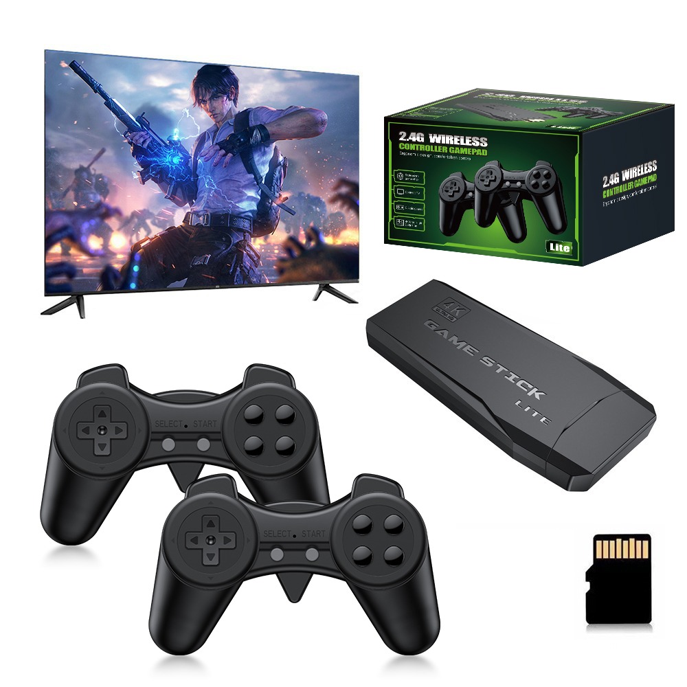 ポータブル4Kレトロゲームスティックコンソール、ワイヤレスコ - Retro Gaming Best Console のレビューと価格