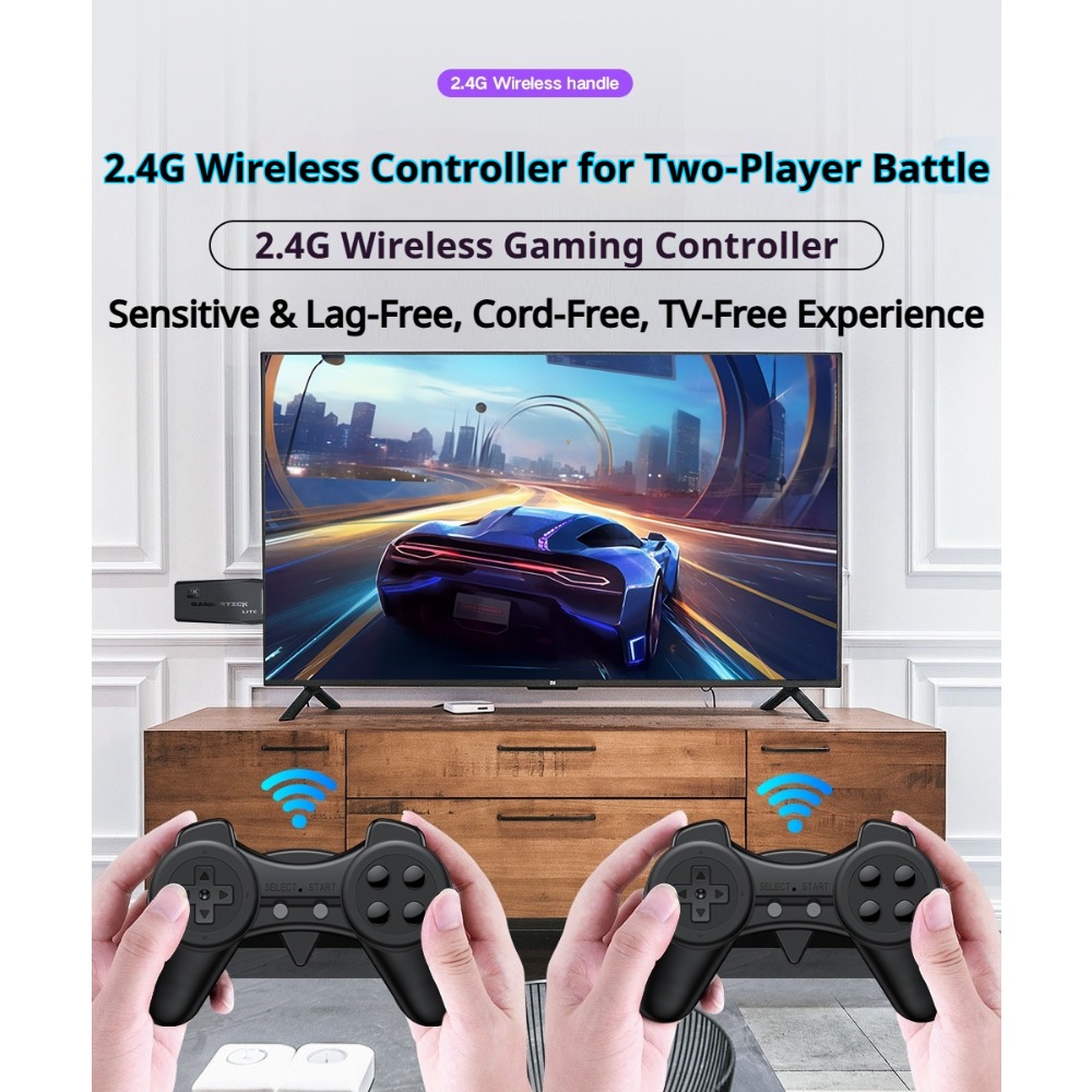 ポータブル4Kレトロゲームスティックコンソール、ワイヤレスコ - Retro Gaming Best Console のレビューと価格