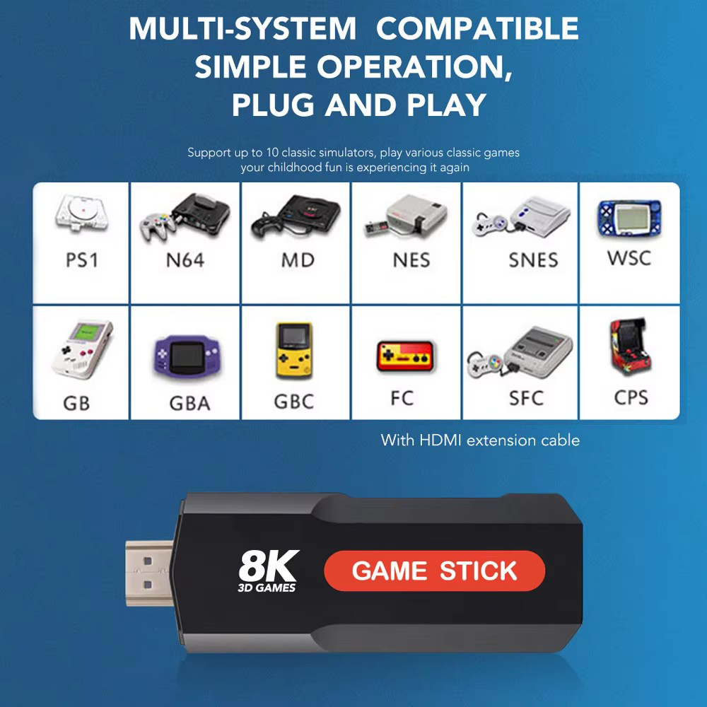 X2ゲームスティックHD 4K 8K 3Dコンソール デュア - Retro Gaming Best Console のレビューと価格