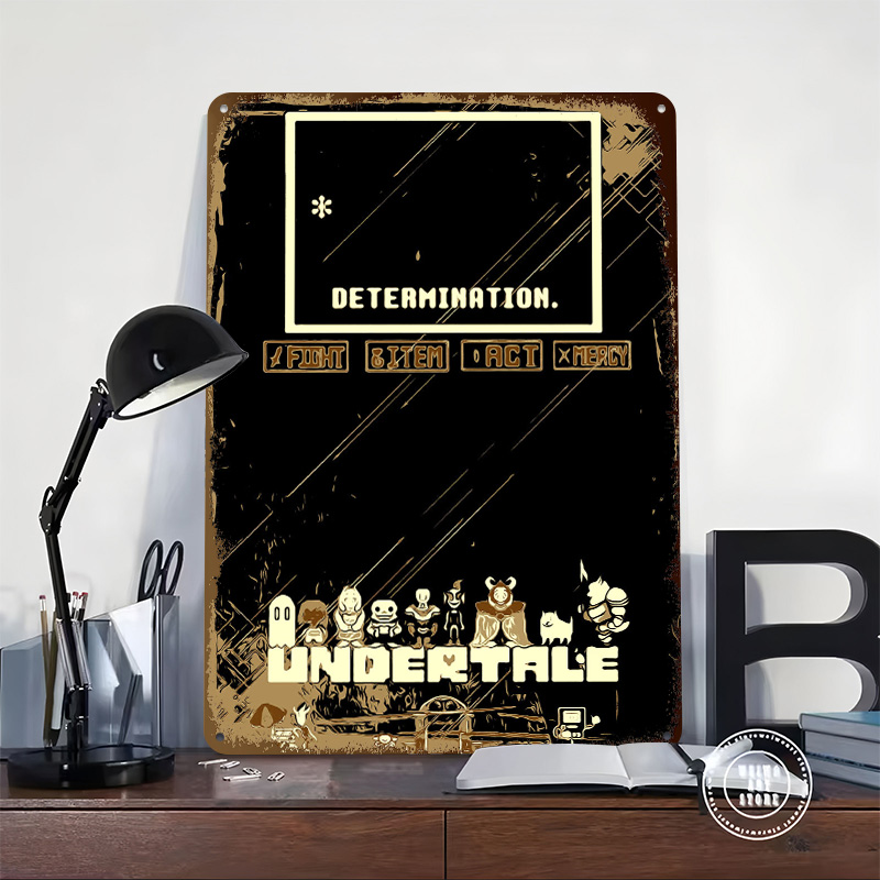 Undertale メタルポスター カスタムウォールアート  - Retro Gaming At のレビューと価格