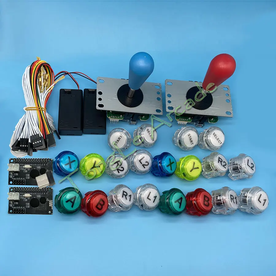 ワイヤレスアーケードゲームコントローラー、ゲームパッドコピー - Arcade Button Kit のレビューと価格