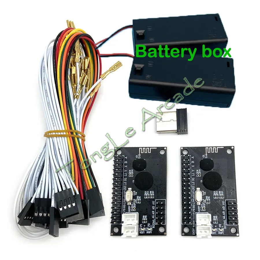 ワイヤレスアーケードゲームコントローラー、ゲームパッドコピー - Arcade Button Kit のレビューと価格